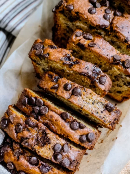 The Best Chocolate Chip Banana Bread Recipe Sliced